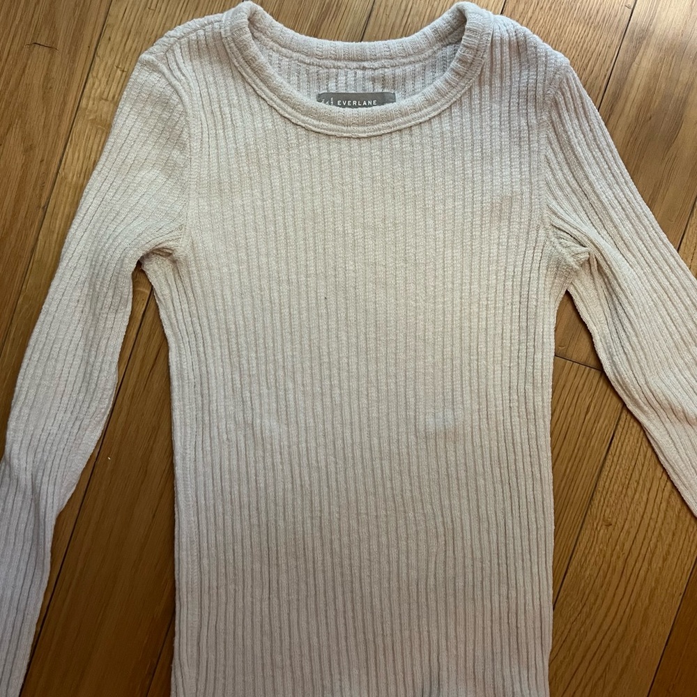 Rib long sleeve tee